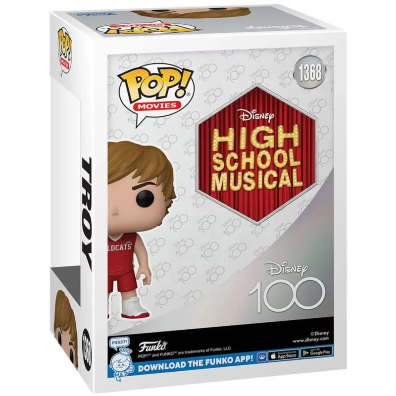 FK67992 Funko Pop! Movies - Disney High School Musical - Troy Collectable Vinyl Figure Box Back