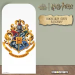 SC4450 Harry Potter 'Hogwarts Crest' Official Single Backdrop Cardboard Cutout Room