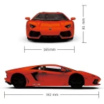 150615 Lamborghini Aventador Orange 1-14 Scale Radio Controlled Car 4