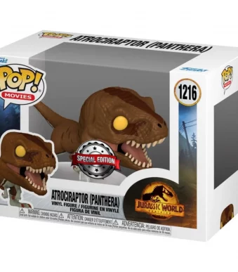 55290 Funko Pop! Movies - Jurassic World Dominion - Atrociraptor (Panthera) Collectable Vinyl Figure Box Front