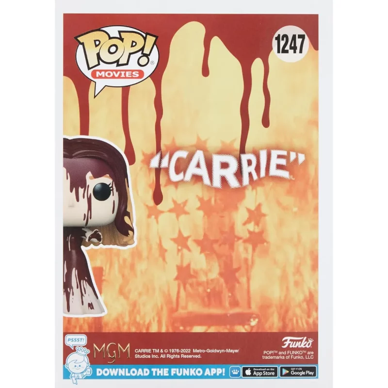 63981 Funko Pop! Movies - Carrie - Carrie (Telekinesis) Collectable Vinyl Figure Box Back