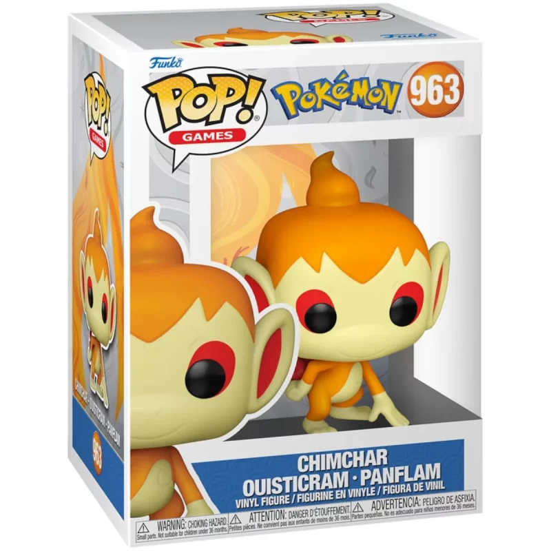 70925 Funko Pop! Games - Pokémon - Chimchar Collectable Vinyl Figure Box Front