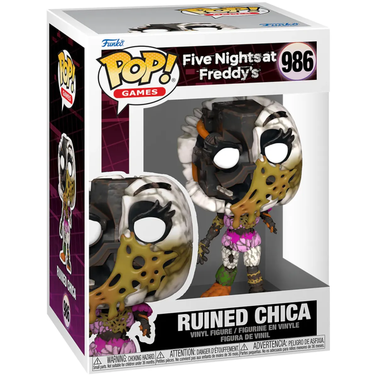 72471 Funko Pop! Games - Five Nights at Freddy's - Ruined Chica Collectable Vinyl Figure Box Front