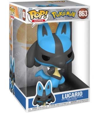 74223 Funko Pop! Games - Pokémon - Lucario Super Sized Collectable Vinyl Figure Box Front