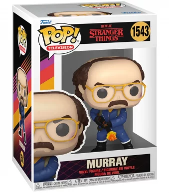 74418 Funko Pop! Television - Stranger Things - Murray with Flamethrower Collectable Vinyl Figure Box Front