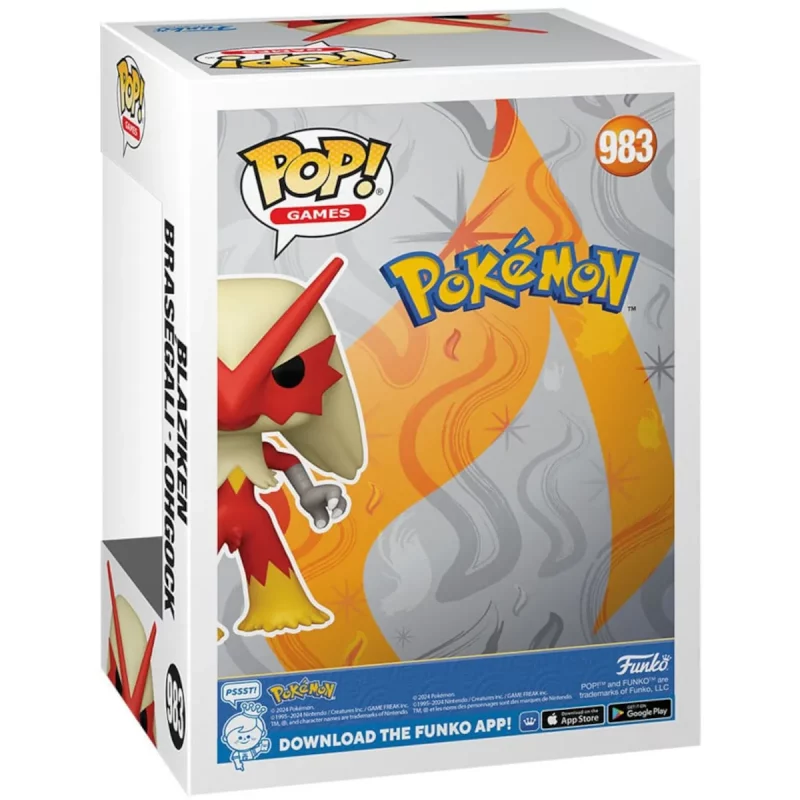 75189 Funko Pop! Games - Pokémon - Blaziken Collectable Vinyl Figure Box Back