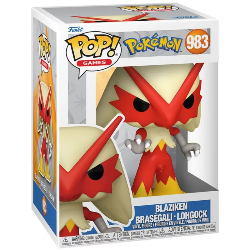75189 Funko Pop! Games - Pokémon - Blaziken Collectable Vinyl Figure Box Front