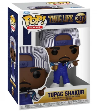 75397 Funko Pop! Rocks - Tupac Shakur (Thug Life) Collectable Vinyl Figure Box Front