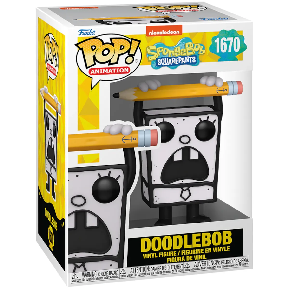 75733 Funko Pop! Animation - SpongeBob SquarePants - DoodleBob Collectable Vinyl Figure Box Front