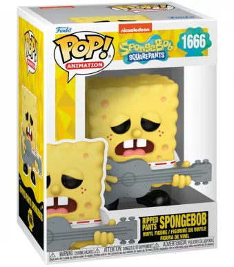 75735 Funko Pop! Animation - SpongeBob SquarePants - Ripped Pants SpongeBob Collectable Vinyl Figure Box Front