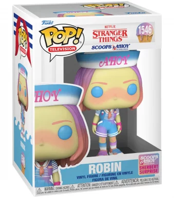 79997 Funko Pop! Television - Stranger Things - Robin (Scoops Ahoy) Collectable Vinyl Figure Box Front
