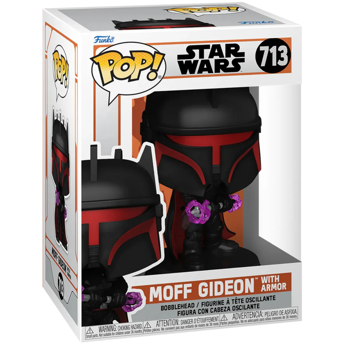 80005 Funko Pop! Television - Star Wars The Mandalorian - Moff Gideon with Armor Collectable Vinyl Figure Box Front