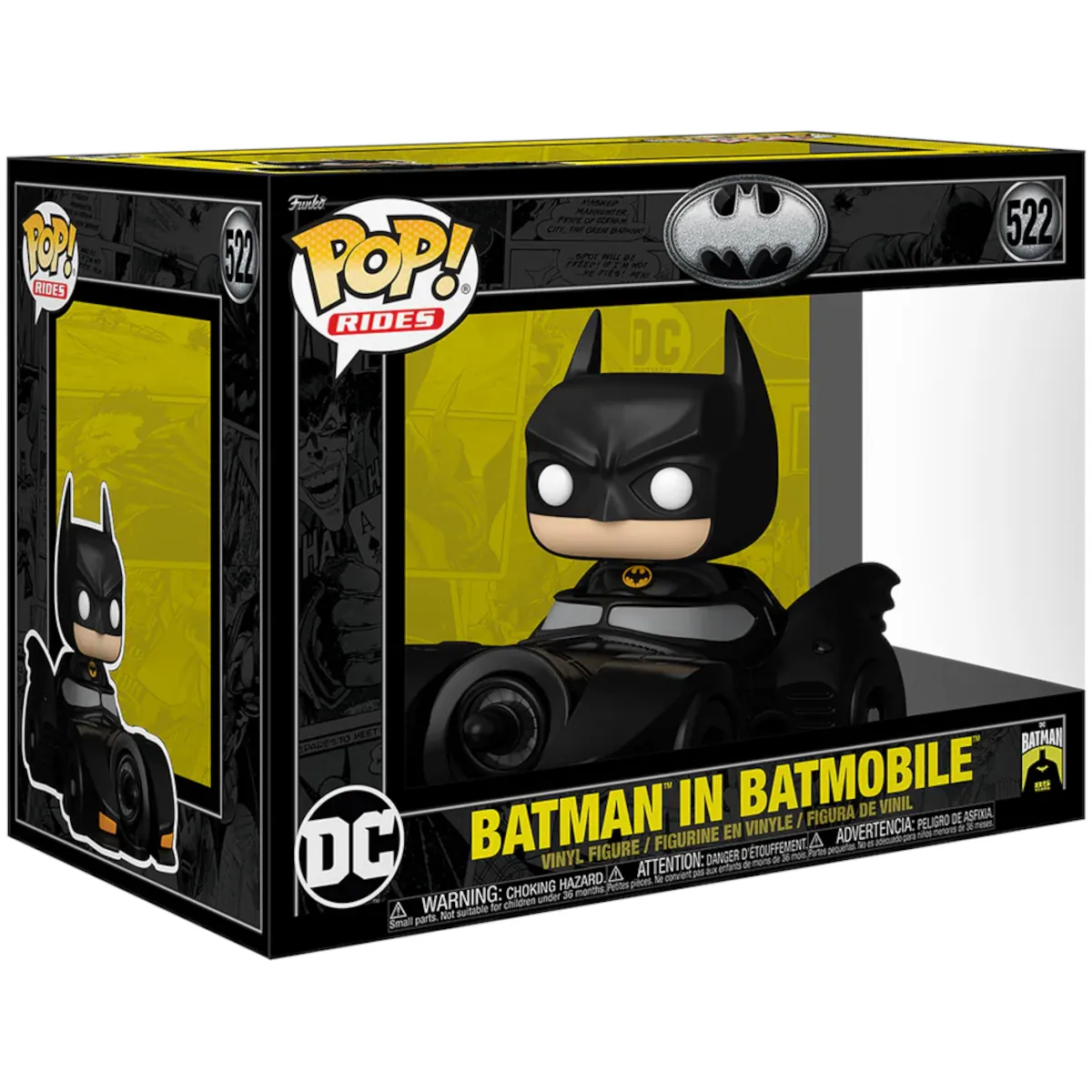 80689 Funko Pop! Deluxe - Batman (85th Anniversary) - Batman in Batmobile Collectable Vinyl Figure Box Front
