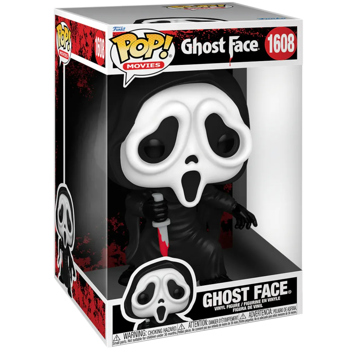 80695 Funko Pop! Movies - Ghost Face - Ghost Face Super Sized Collectable Vinyl Figure Box Front