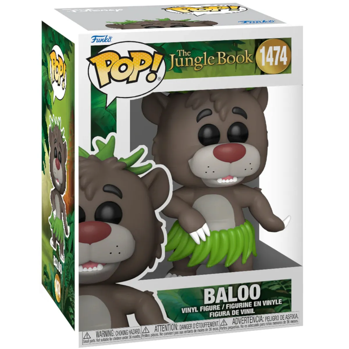 80787 Funko Pop! Animation - Disney The Jungle Book - Baloo Collectable Vinyl Figure Box Front