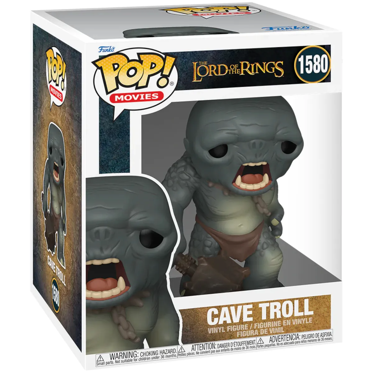 80830 Funko Pop! Movies - The Lord of the Rings - Cave Troll Super Sized Collectable Vinyl Figure Box Front