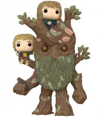 80834 Funko Pop! Movies - The Lord of the Rings - Treebeard with Merry & Pippin Collectable Vinyl Figure