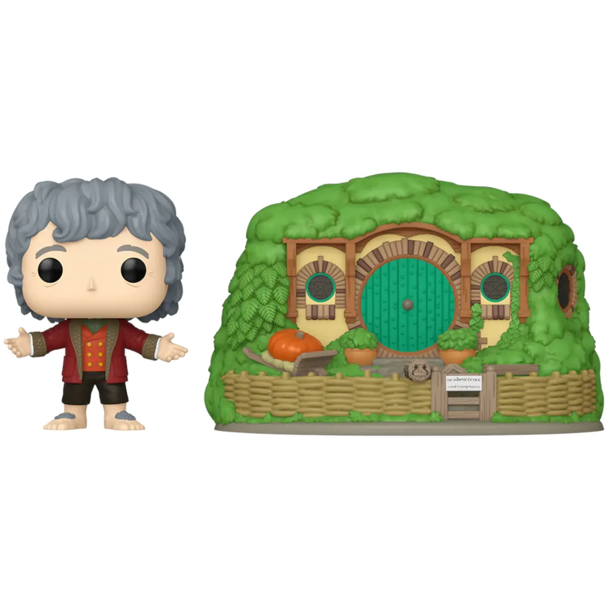 80835 Funko Pop! Town - The Lord of the Rings - Bilbo Baggins with Bag-End Collectable Vinyl Figure