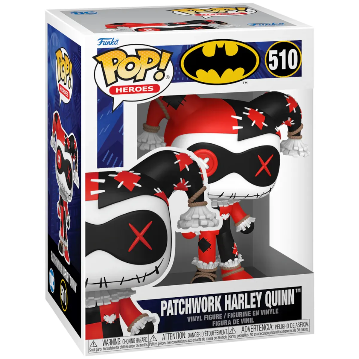 80905 Funko Pop! Heroes - DC Comics Batman - Patchwork Harley Quinn Collectable Vinyl Figure Box Front