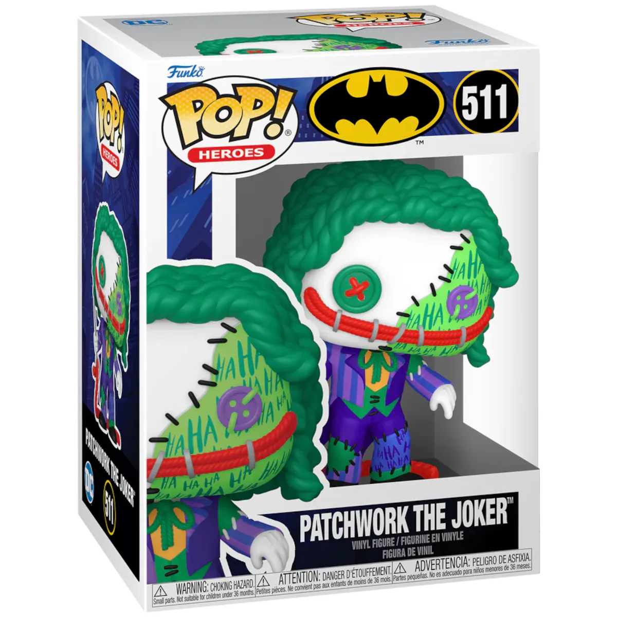 80906 Funko Pop! Heroes - DC Comics Batman - Patchwork The Joker Collectable Vinyl Figure Box Front