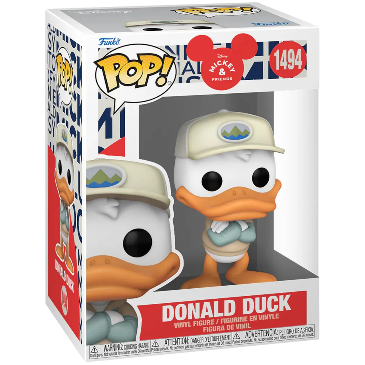 82688 Funko Pop! Disney - Mickey & Friends - Donald Duck Collectable Vinyl Figure Box Front