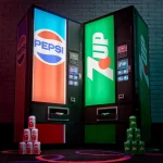 NS4271 Official Quarter Arcade 1-4 Scale Pepsi Retro Vending Machine USB Hub 8