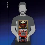 NUM-SI2-QAC-BUN Numskull Space Invaders Part II 1-4 Scale Quarter Arcade Machine + Coin 2