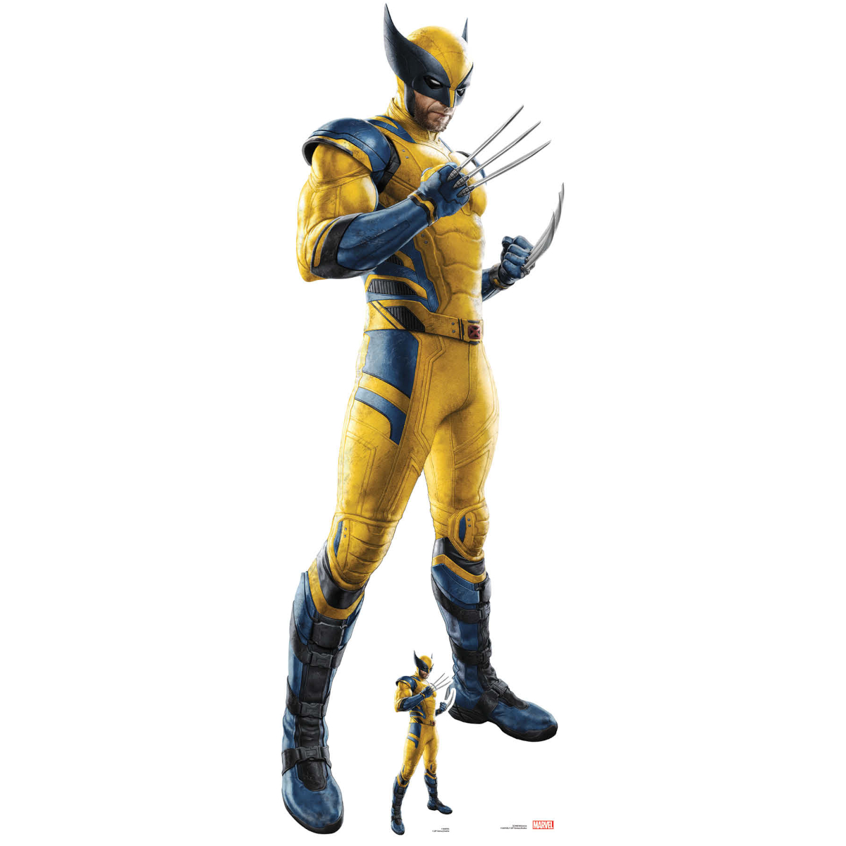 SC4468 Wolverine 'Hugh Jackman' (Deadpool & Wolverine) Official Lifesize + Mini Cardboard Cutout Standee Front