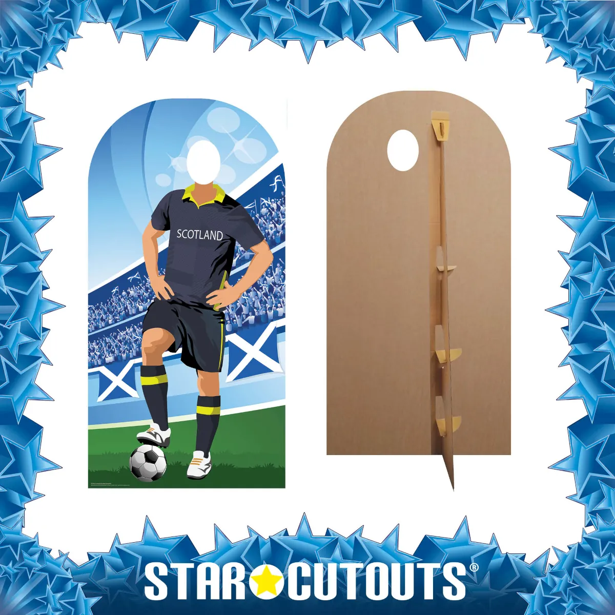 SC4470 Scotland (World CupEuros Football) Lifesize Stand-In Cardboard Cutout Standee Frame