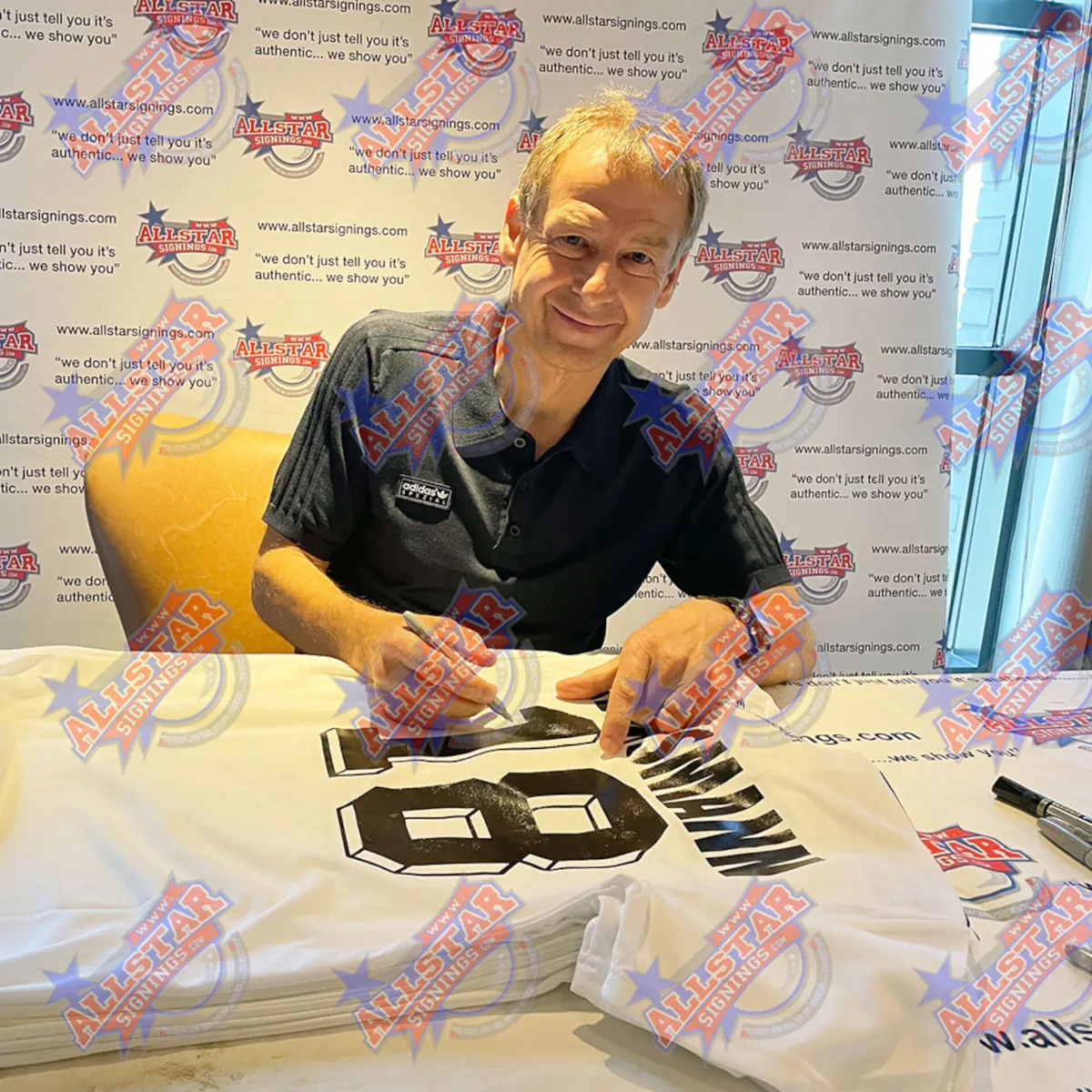 TM-02716 Germany Jurgen Klinsmann Framed Signed 2018 World Cup Replica Football Shirt 2