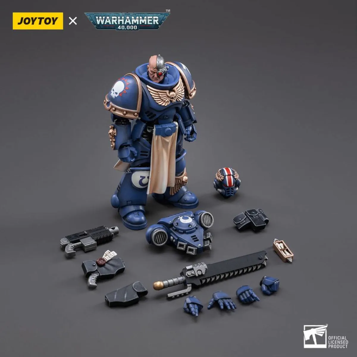 6973130373037 Warhammer 40K Ultramarines Primaris Lieutenant Horatius 1-18 Scale Action Figure 7