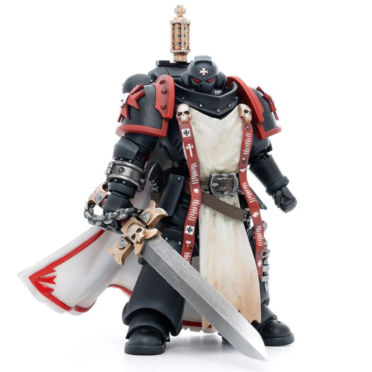 6973130376502 Warhammer 40K Black Templars Primaris Sword Brethren Eberwulf 1-18 Scale Action Figure