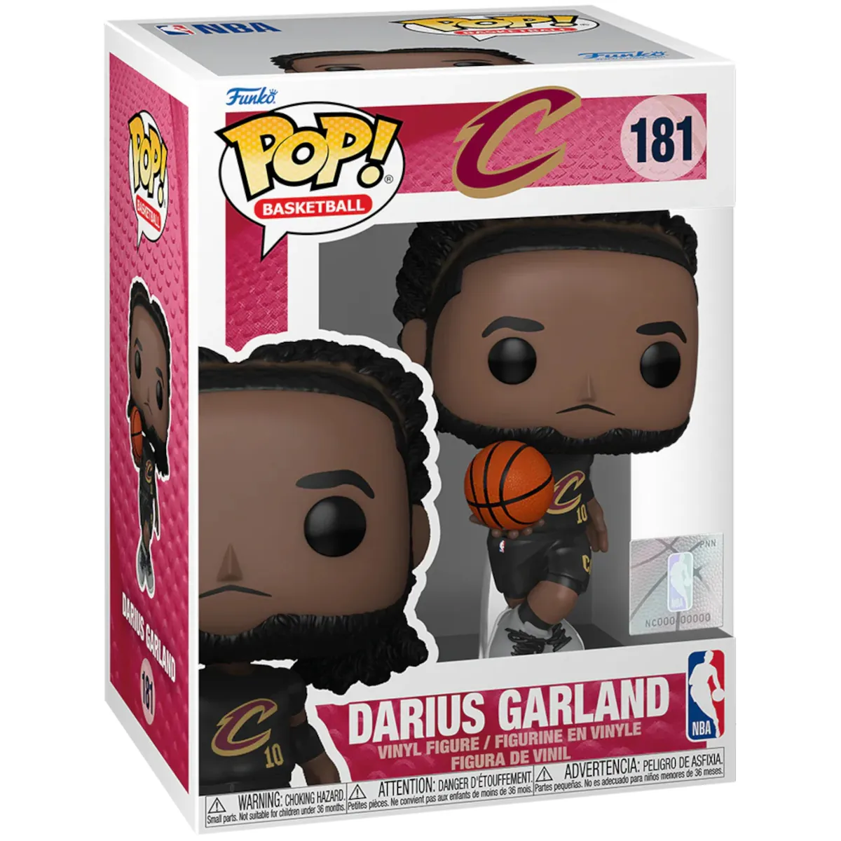 79674 Funko Pop! Basketball - NBA Cleveland Cavaliers - Darius Garland Collectable Vinyl Figure Box Front
