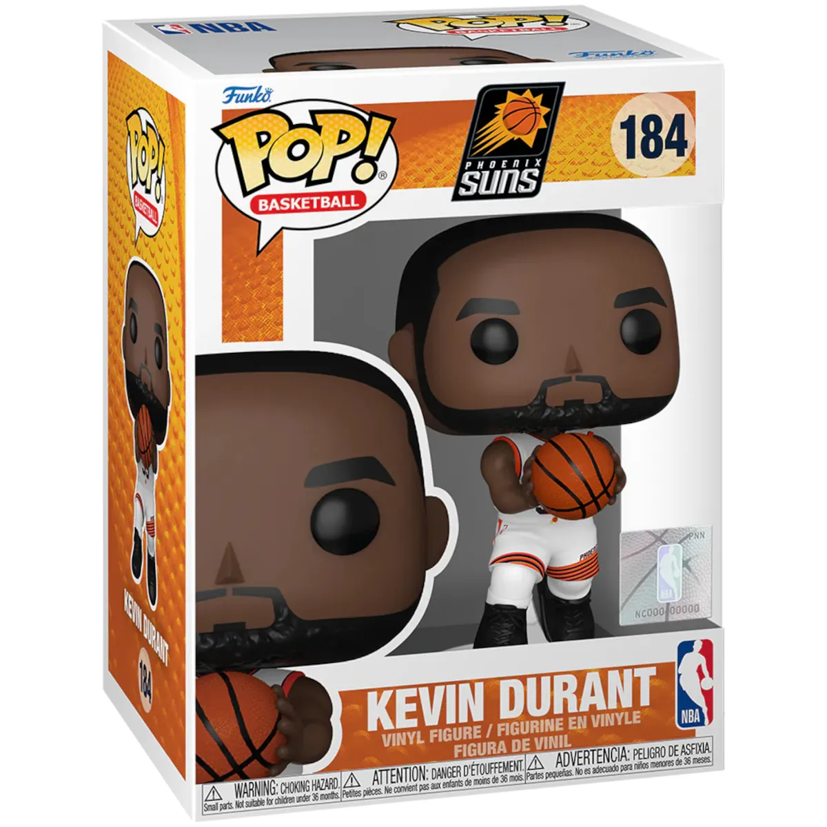 79677 Funko Pop! Basketball - NBA Phoenix Suns - Kevin Durant Collectable Vinyl Figure Box Front