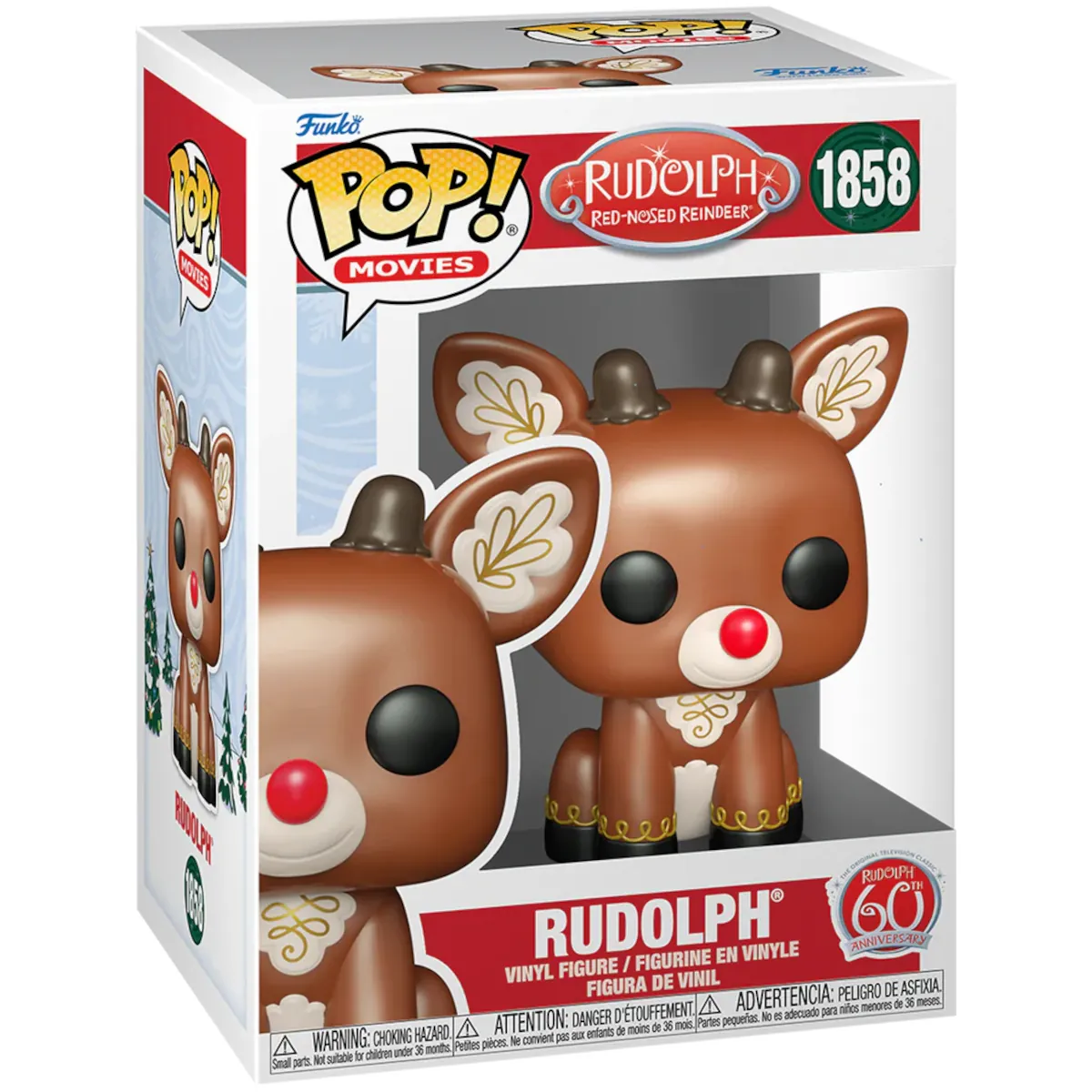 79945 Funko Pop! Movies - Rudolph The Red-Nosed Reindeer - Rudolph (Holiday) Collectable Vinyl Figure Box Front