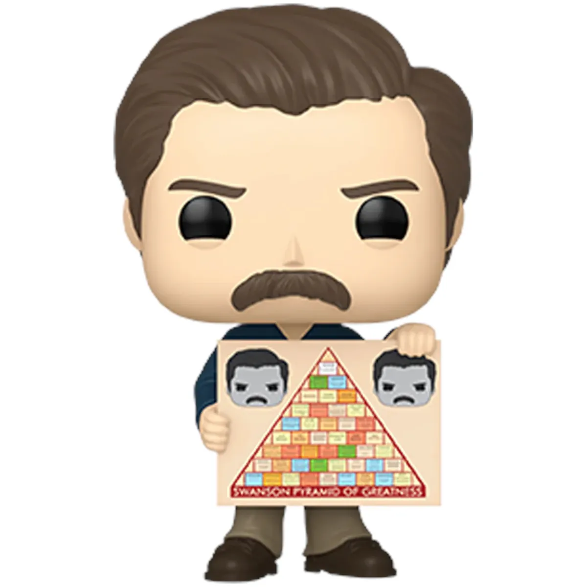 80175 Funko Pop! Television - Parks And Recreation - Ron Swanson (With Pyramid of Greatness) Collectable Vinyl Figure