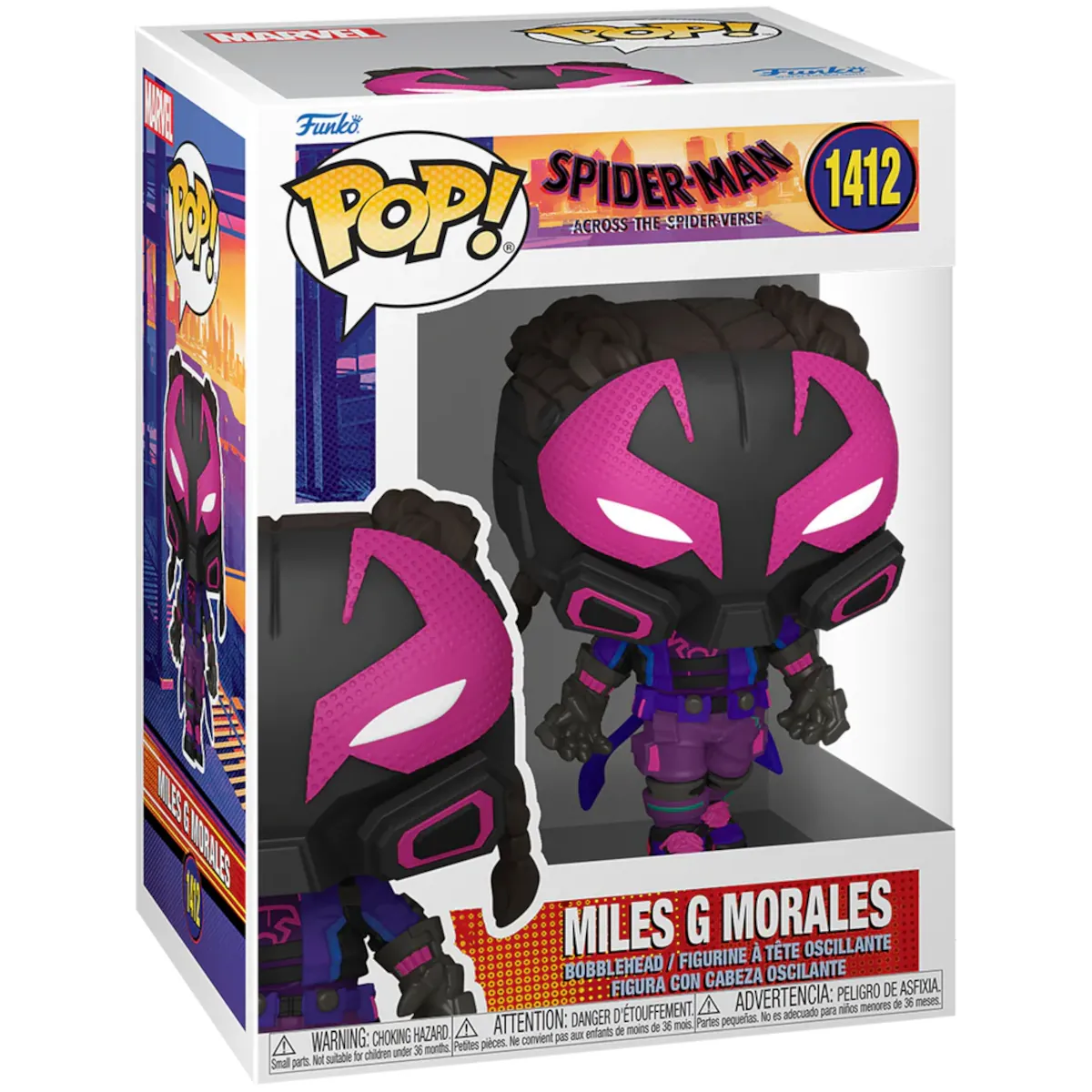 82650 Funko Pop! Movies - Spider-Man Across the Spider-Verse - Prowler (Miles G Morales) Collectable Vinyl Figure Box Front
