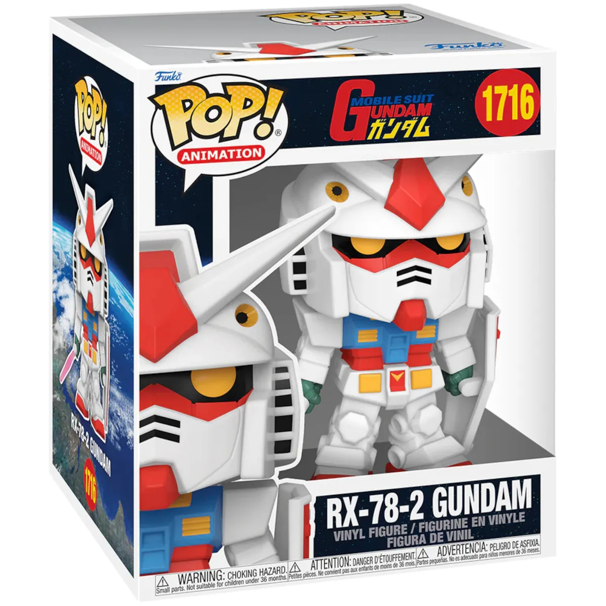 82983 Funko Pop! Animation - Mobile Suit Gundam - RX-78-2 Gundam Super Sized Collectable Vinyl Figure Box Front