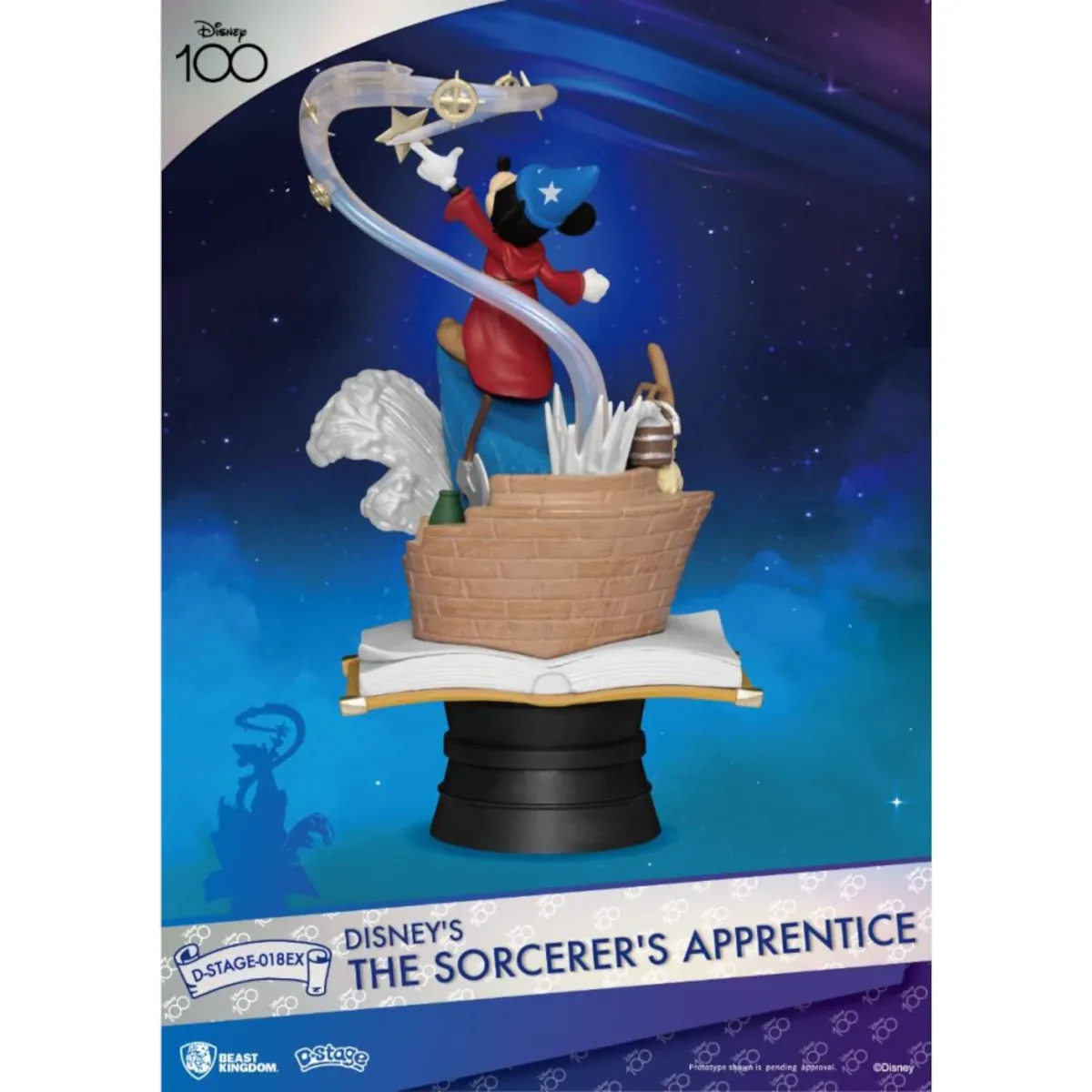 DS-018EX Disney D-Stage 15cm The Sorcerer's Apprentice Mickey Mouse Exclusive Version PVC Diorama 2