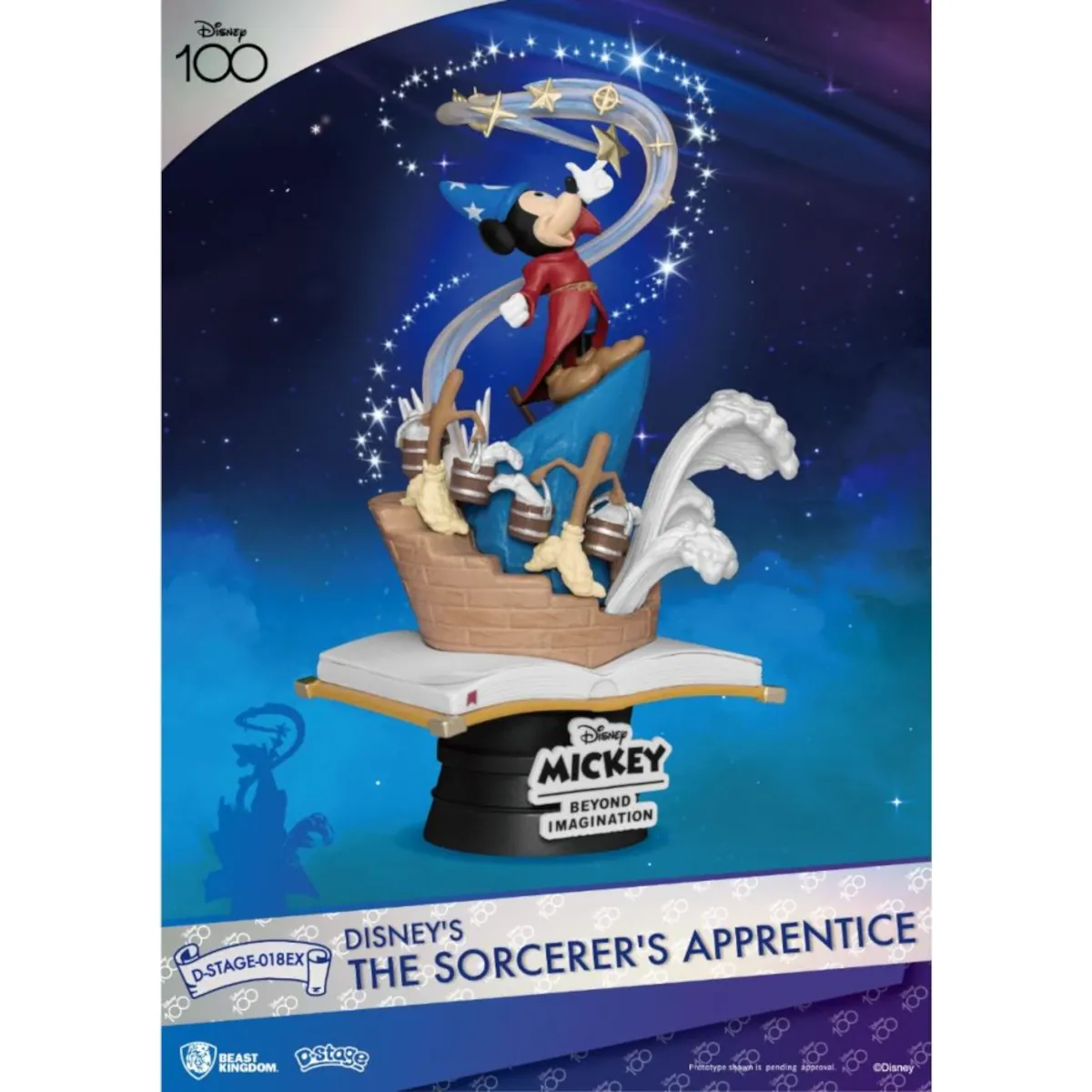 DS-018EX Disney D-Stage 15cm The Sorcerer's Apprentice Mickey Mouse Exclusive Version PVC Diorama