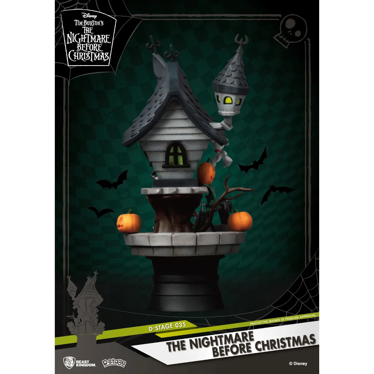 DS-035 Disney D-Stage 15cm The Nightmare Before Christmas Jack's Haunted House PVC Diorama 2