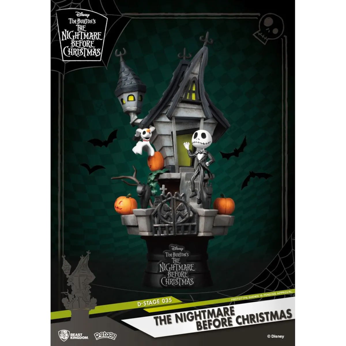DS-035 Disney D-Stage 15cm The Nightmare Before Christmas Jack's Haunted House PVC Diorama