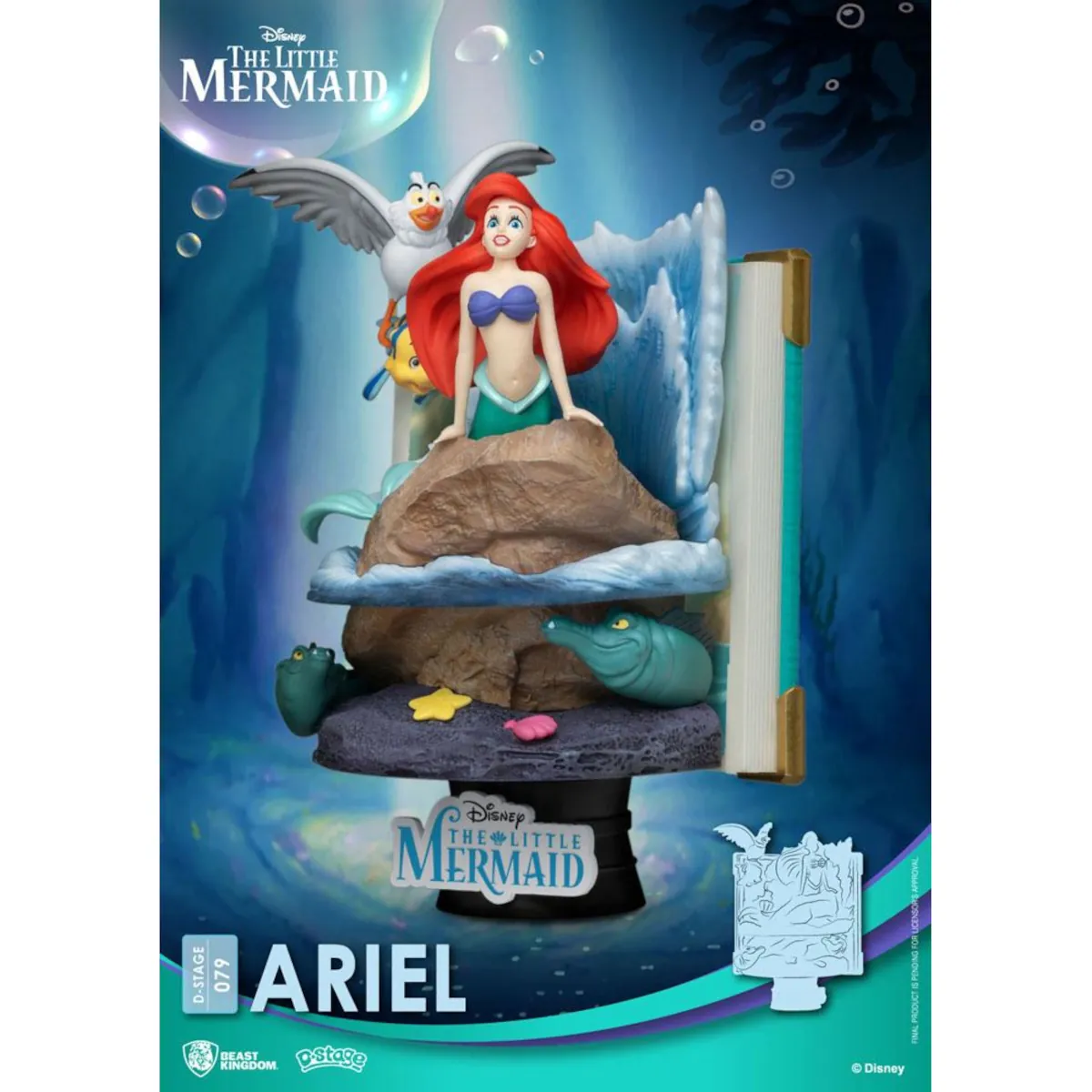 DS-079 Disney D-Stage 15cm The Little Mermaid Ariel PVC Diorama 2