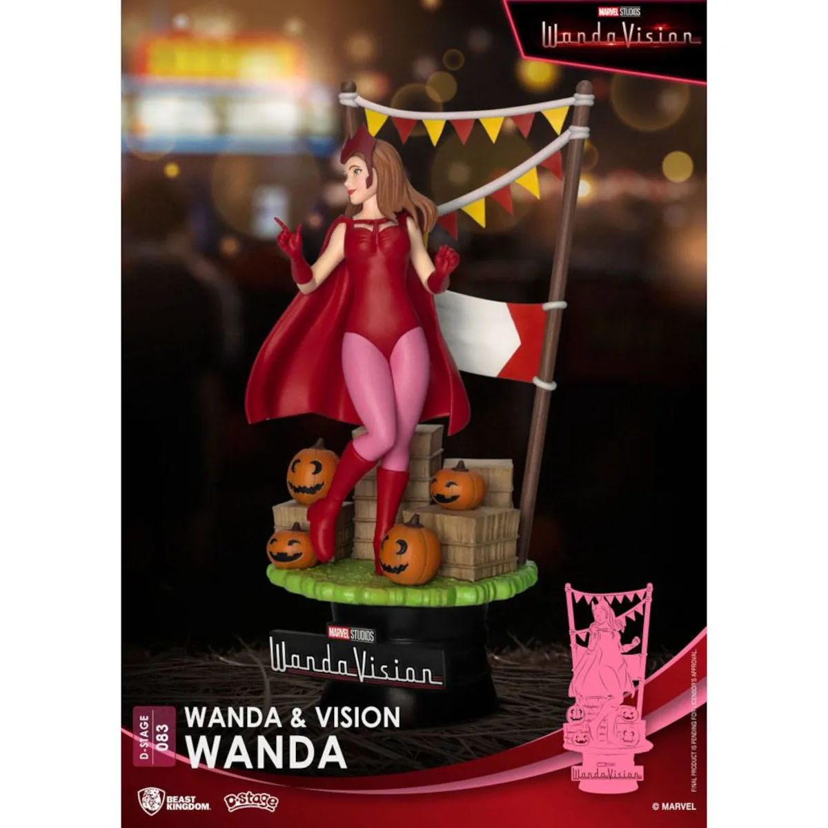 DS-083 Marvel WandaVision D-Stage 16cm Wanda PVC Diorama 2