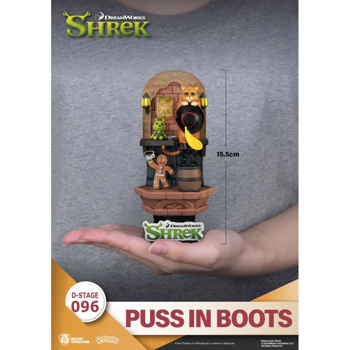 DS-096 DreamWorks Shrek D-Stage 15.5cm Puss in Boots PVC Diorama 5