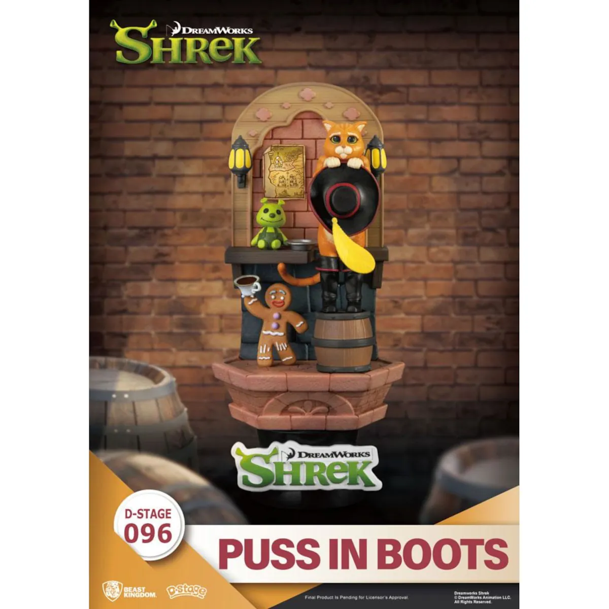 DS-096 DreamWorks Shrek D-Stage 15.5cm Puss in Boots PVC Diorama