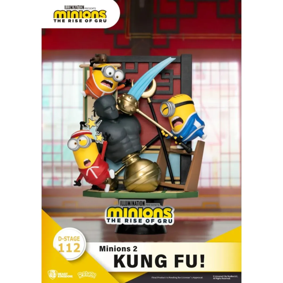 DS-112 Minions The Rise of Gru D-Stage 16cm Kung Fu! Training PVC Diorama 2