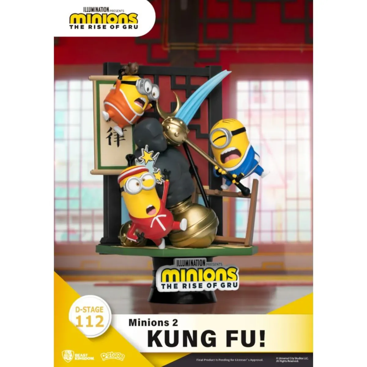 DS-112 Minions The Rise of Gru D-Stage 16cm Kung Fu! Training PVC Diorama