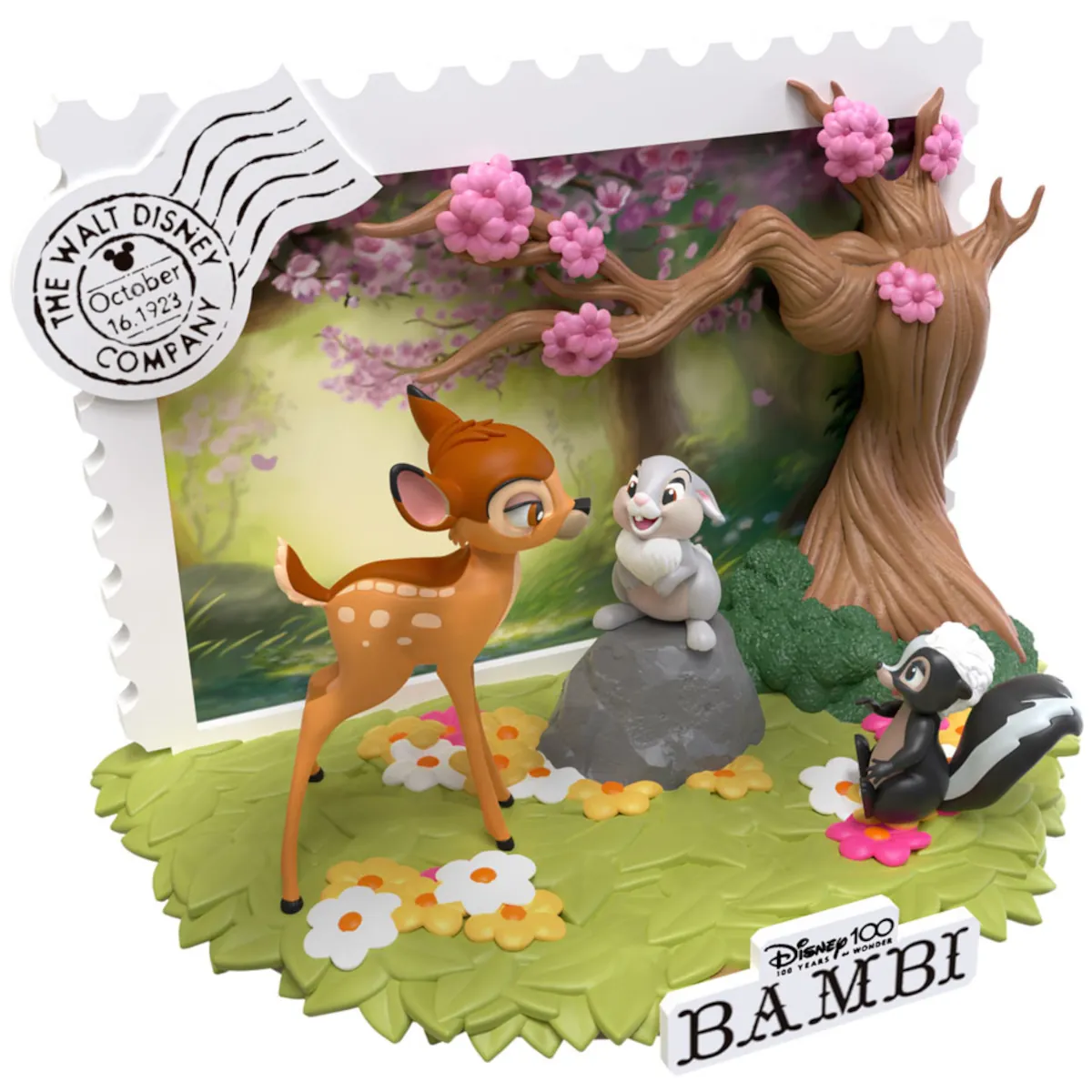 DS-135 Disney 100 Years of Wonder D-Stage 12cm Bambi PVC Diorama