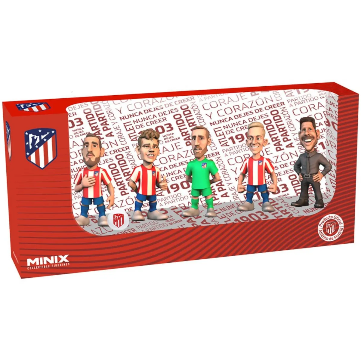 MN12770 Atletico Madrid F.C. 7cm MINIX Collectable Figures (5-Pack)